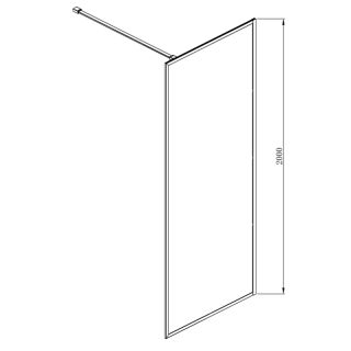 Душевая перегородка Azario RICHMOND 6310 Walk-in AZ-NAG6310 800